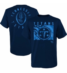 Men's Tennessee Titans Navy Preschool Liquid Camo Logo T Shirt