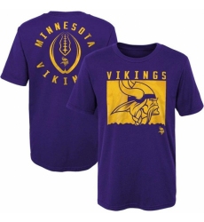 Men's Minnesota Vikings Purple Preschool Liquid Camo Logo T Shirt