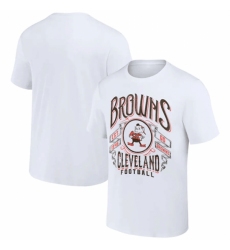 Men's Cleveland Browns White X Darius Rucker Collection Vintage Football T Shirt