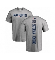 Football New England Patriots #88 Austin Seferian-Jenkins Ash Backer T-Shirt