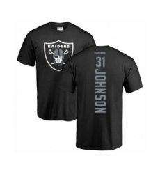 Football Oakland Raiders #31 Isaiah Johnson Black Backer T-Shirt