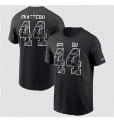 Men's New York Giants #44 Cam Skattebo Black 2026 Salute to Service Name & Number T-Shirt