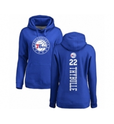 Basketball Women's Philadelphia 76ers #22 Mattise Thybulle Royal Blue Backer Pullover Hoodie