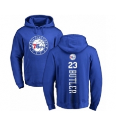 NBA Nike Philadelphia 76ers #23 Jimmy Butler Royal Blue Backer Pullover Hoodie