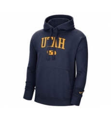 Men's Utah Jazz 2021 Navy Heritage Essential Pullover Basketball Hoodie