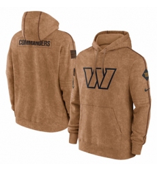 Men's Washington Commanders Nike Brown 2023 Salute To Service Club Pullover Hoodie