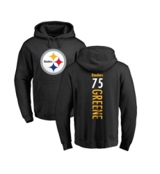 Football Pittsburgh Steelers #75 Joe Greene Black Backer Pullover Hoodie