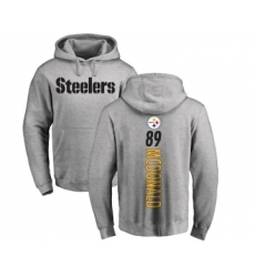 Football Pittsburgh Steelers #89 Vance McDonald Ash Backer Pullover Hoodie