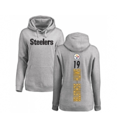Football Women's Pittsburgh Steelers #20 Rocky Bleier Ash Backer Pullover Hoodie
