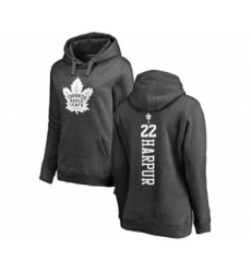 Hockey Women's Toronto Maple Leafs #22 Ben Harpur Charcoal One Color Backer Pullover Hoodie