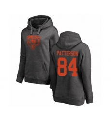 Football Women's Chicago Bears #84 Cordarrelle Patterson Ash One Color Pullover Hoodie
