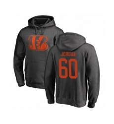 Football Cincinnati Bengals #60 Michael Jordan Ash One Color Pullover Hoodie