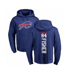 Football Buffalo Bills #84 Jake Fisher Royal Blue Backer Pullover Hoodie