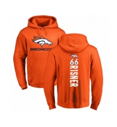 Football Denver Broncos #66 Dalton Risner Orange Backer Pullover Hoodie