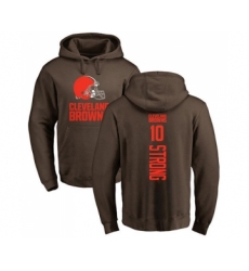 Football Cleveland Browns #10 Jaelen Strong Brown Backer Pullover Hoodie