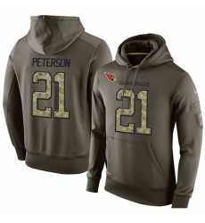 NFL Nike Arizona Cardinals #21 Patrick Peterson Green Salute To Service Men Pullover Hoodie