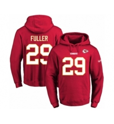 Football Men's Kansas City Chiefs #29 Kendall Fuller Red Name & Number Pullover Hoodie