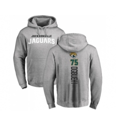 Football Jacksonville Jaguars #75 Cedric Ogbuehi Ash Backer Pullover Hoodie