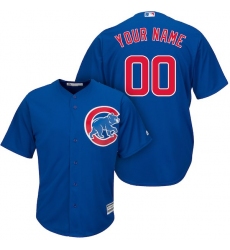 Men's Chicago Cubs Majestic Royal Cool Base Custom Jersey