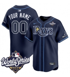 Men's Tampa Bay Rays Active Player Custom Navy 2026 World Series Limited Stitched Baseball Jersey