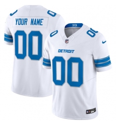 Men's Detroit Lions Active Player Custom White 2024 F.U.S.E. Vapor Limited Football Stitched Jersey