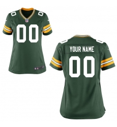 Women's Green Bay Packers Nike Green Custom Game Jersey
