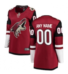 Women's Arizona Coyotes Fanatics Branded Red Home Breakaway Custom Jersey
