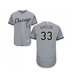 Men's Majestic Chicago White Sox #33 James Shields Grey Road Flex Base Authentic Collection MLB Jerseys