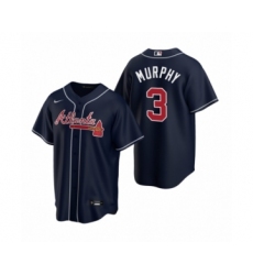Men's Atlanta Braves #3 Dale Murphy Nike Navy 2020 Replica Alternate Jersey