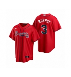 Men's Atlanta Braves #3 Dale Murphy Nike Red 2020 Replica Alternate Jersey