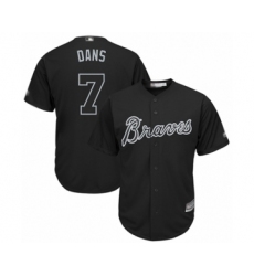 Men's Atlanta Braves #7 Dansby Swanson  Dans  Authentic Black 2019 Players Weekend Baseball Jersey