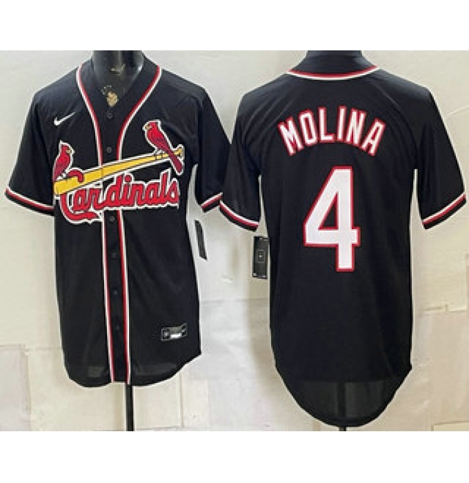 Men's St. Louis Cardinals Blank Black USA 250 Stitched Baseball Jersey
