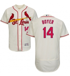 Men's Majestic St. Louis Cardinals #14 Ken Boyer Cream Alternate Flex Base Authentic Collection MLB Jersey