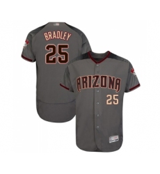 Men's Arizona Diamondbacks #25 Archie Bradley White Home Authentic Collection Flex Base Baseball Jersey