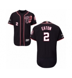 Men's Washington Nationals #2 Adam Eaton Navy Blue Alternate Flex Base Authentic Collection 2019 World Series Champions Baseball Jersey