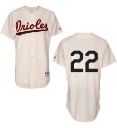 Men's Majestic Baltimore Orioles #22 Jim Palmer Replica Cream 1954 Turn Back The Clock MLB Jersey