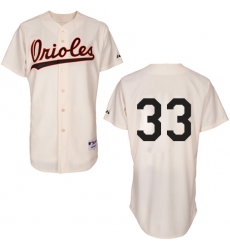 Men's Majestic Baltimore Orioles #33 Eddie Murray Replica Cream 1954 Turn Back The Clock MLB Jersey