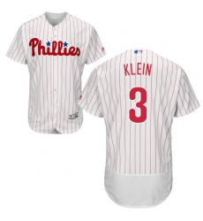 Men's Majestic Philadelphia Phillies #3 Chuck Klein White Home Flex Base Authentic Collection MLB Jersey