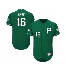 Men's Pittsburgh Pirates #16 Jung-ho Kang Green Celtic Flexbase Authentic Collection Baseball Jersey