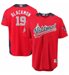 Youth Majestic Colorado Rockies #19 Charlie Blackmon Game Red National League 2018 MLB All-Star MLB Jersey