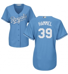 Women's Majestic Kansas City Royals #39 Jason Hammel Replica Light Blue Alternate 1 Cool Base MLB Jersey
