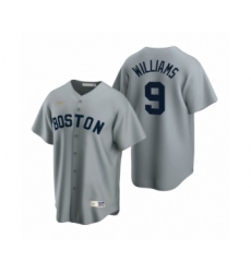 Women's Boston Red Sox #9 Ted Williams Nike Gray Cooperstown Collection Road Jersey