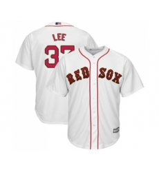 Youth Boston Red Sox #37 Bill Lee Authentic White 2019 Gold Program Cool Base Baseball Jersey