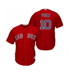 Men's Boston Red Sox #10 David Price Replica Red Alternate Home Cool Base Baseball Jersey