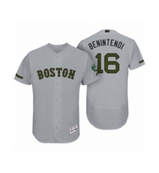 Men's Boston Red Sox #16 Andrew Benintendi Gray 2017 Memorial Day Collection Flexbase Jersey