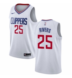 Women's Nike Los Angeles Clippers #25 Austin Rivers Authentic White NBA Jersey - Association Edition