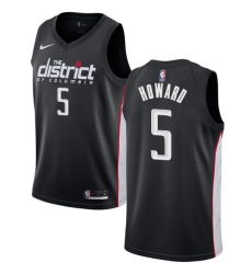 Youth Nike Washington Wizards #5 Juwan Howard Swingman Black NBA Jersey - City Edition