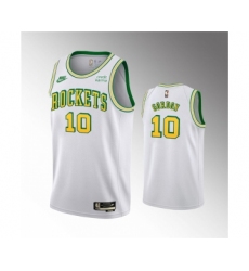 Men's Houston Rockets #10 Eric Gordon White Swingman Classic Edition Stitched Basketball Jersey