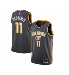 Men's Oklahoma City Thunder #11 Detlef Schrempf Swingman Charcoal Basketball Jersey - 2019  20 City Edition
