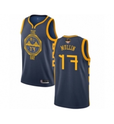 Men's Golden State Warriors #17 Chris Mullin Swingman Navy Blue Basketball 2019 Basketball Finals Bound Jersey - City Edition